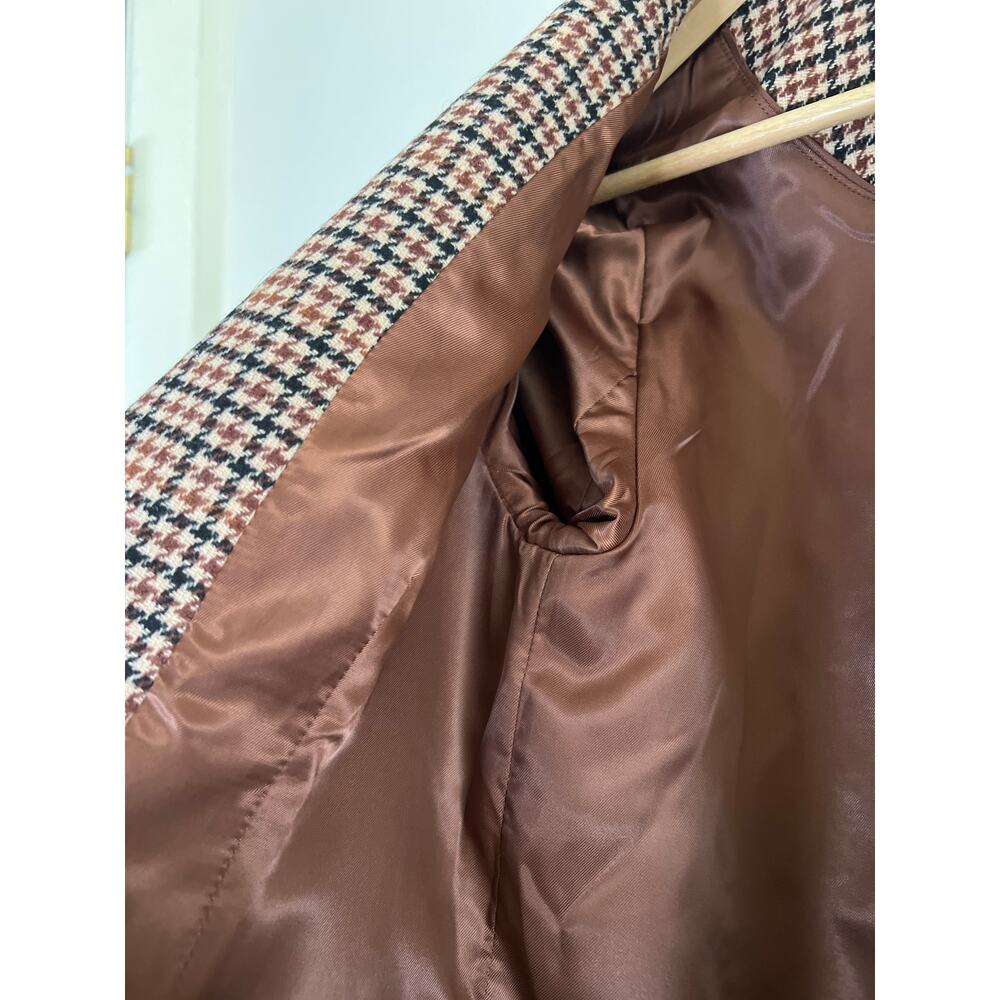 A&F Abercrombie & Fitch Plaid Houndstooth Blazer Jacket - Picture 16 of 16